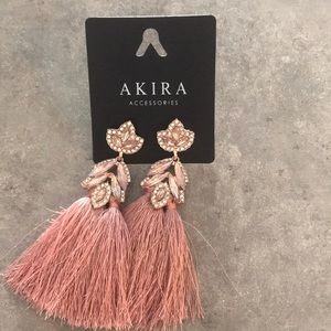 Akira Accessories - Rosegold fly away earrings